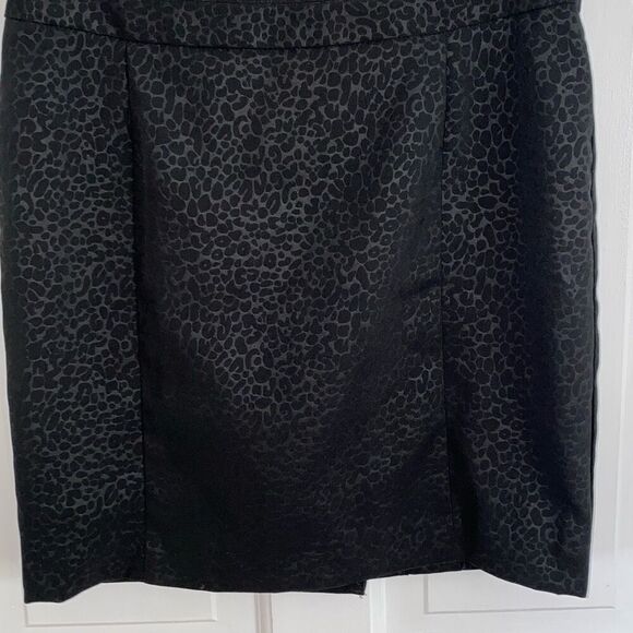 Cynthia Rowley black cheetah print mini skirt size 4 - Picture 3 of 9